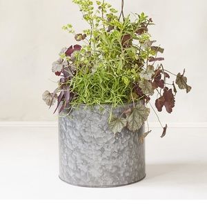 Habit & form galvanized metal planter